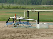 Herbicide Application with Blue Dye - Riser