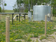 Oil Lease Site with Weeds