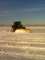 Tractor Clearing Snow