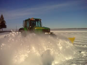 Tractor Clearing Snow