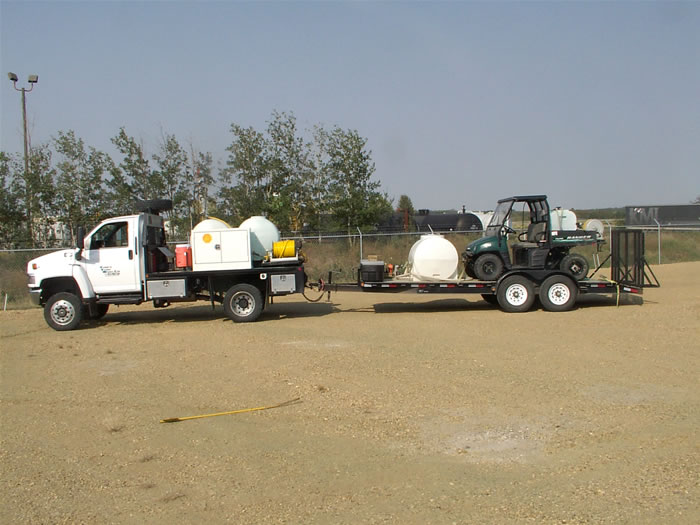 Weed Control Truck and Trailer with Ranger